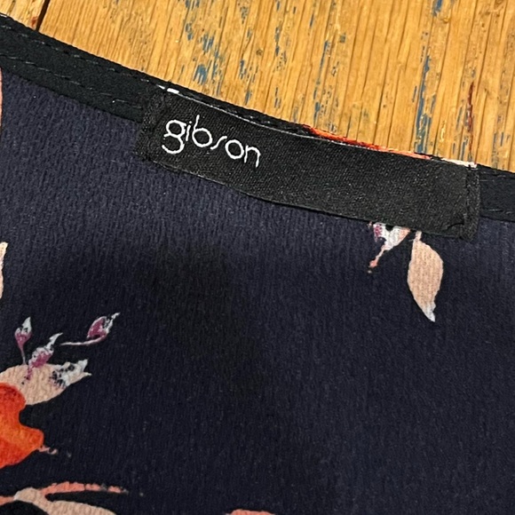 💙 GIBSON Floral Blouse L – Navy/Red - Picture 2 of 7